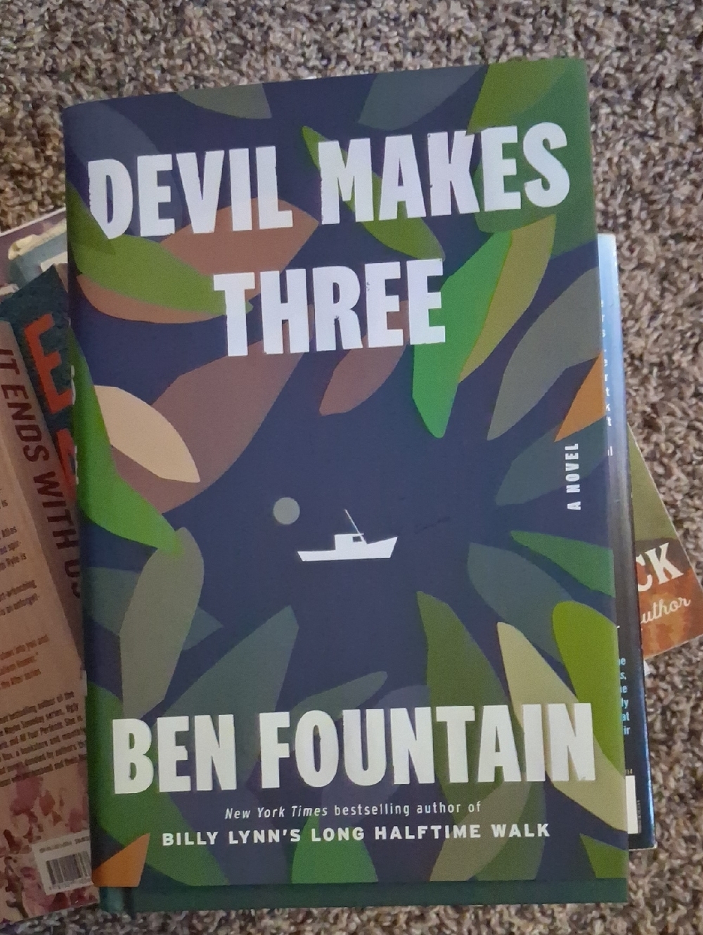 Devil Makes Three by Ben Fountain - Green & Navy Hardcover